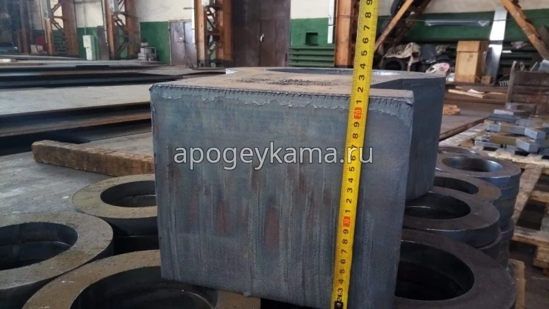 Газокислородная резка стального листа толщиной от 210 мм GR 151